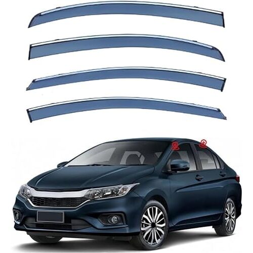 KAKIKA Winddeflectoren voor City Sedan MK6/GM6 2015-2019, Wind Auto-accessoires Raamwinddeflectoren Set Zijvizieren Raamdeflectoren