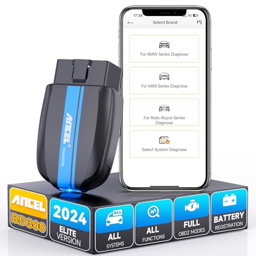 ANCEL BD300 OBD2 Bluetooth 5.0 Adapter Scanner voor BMW Group Voertuig Diagnostiek