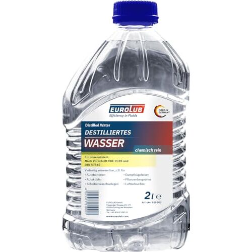 Eurolub 819002 gedestilleerd water, 2 liter