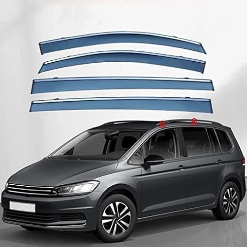 KAKIKA Winddeflectoren voor VW Touran 5T 2016+, Wind Auto-accessoires Raamwinddeflectoren Set Zijvizieren Raamdeflectoren