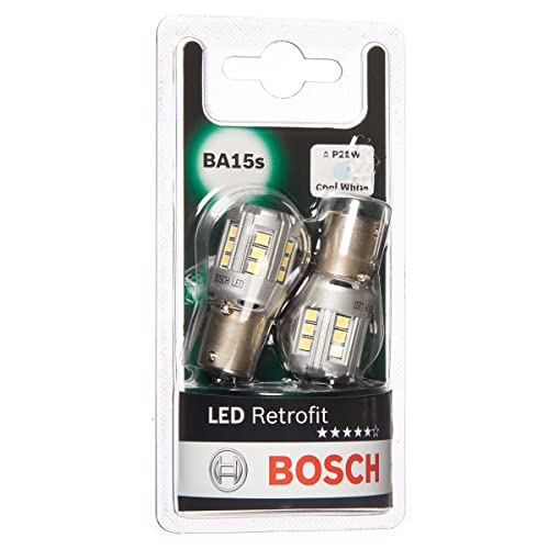 Bosch P21W LED Retrofit autolampen 12V 1W BA15s 2 lampen