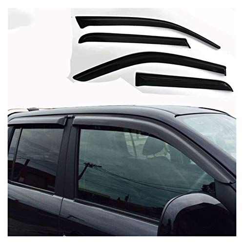 LBBDE Auto Wind Deflector Black Auto Venster Deflectors Visor Vent Rain Sun Guard Voor VW Amarok 2009-2014 Double Cabin Wind-deflectors