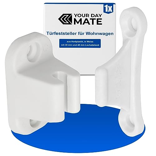 Your Day Mate Deurslot voor caravan en camper, 35 mm en 48 mm, Wit Deurslot, Deur houder voor Serviceklep en Opbergdeur, Deur snapper caravan, Camping en Camper Accessoires, Camping, Caravan, Door Handle, Tool