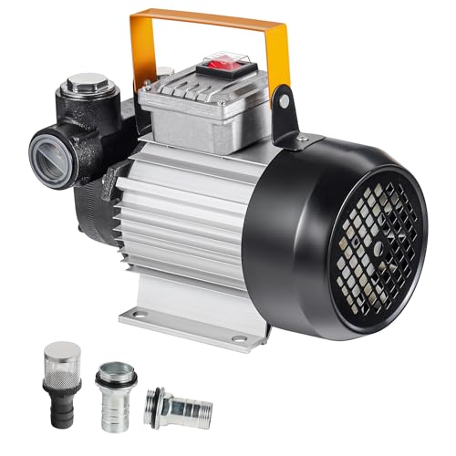 WilTec Zelfaanzuigende dieselpomp voor dieselbrandstof, 20-60 l/min 230 V, 550 W