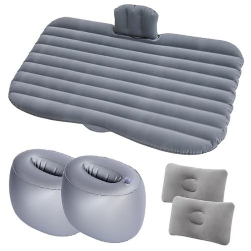 FLYUFO Auto-camping-luchtbedden voor BMW Série 5 E60 E61 F07 F10 F11 F18 F90, hoogwaardige materialen Auto-luchtbed Auto-slaapmatras Auto-accessoires,B Grey-B