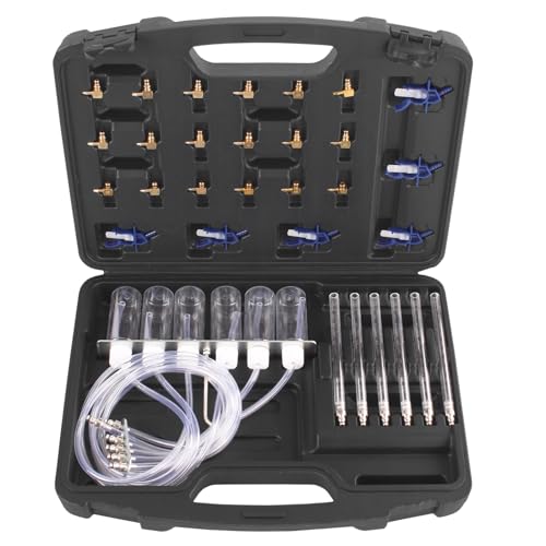 TECPO Common Rail Tester Injector Tester 24 Adapters Denso Siemens Delphi Injectoren Testapparaat Injectoren Injector Injectoren Responshoeveelheid Meetinstrument