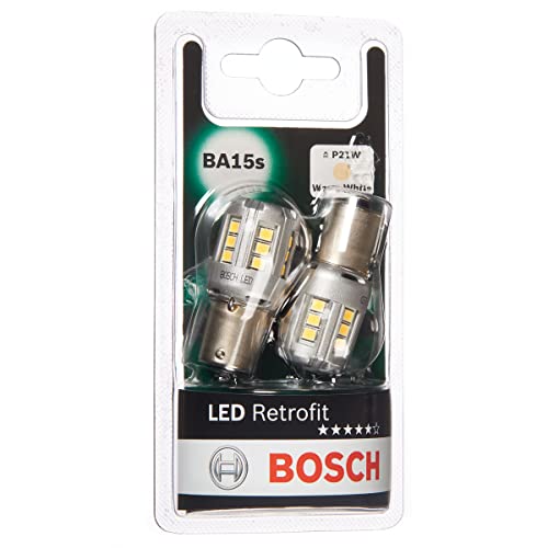Bosch P21W LED Retrofit autolampen 12V 1W BA15s 2 lampen