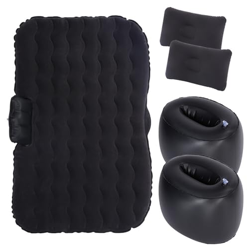 FLYUFO Auto-camping-luchtbedden voor BMW X6 X6M E71 E72 F16 F96, hoogwaardige materialen Auto-luchtbed Auto-slaapmatras Auto-accessoires,A Black-A