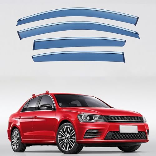 KAKIKA Winddeflectoren voor VW Bora Sedan 2008-2015, Wind Auto-accessoires Raamwinddeflectoren Set Zijvizieren Raamdeflectoren