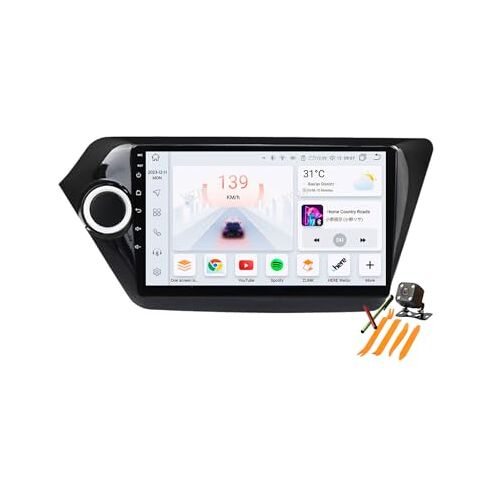 YLOXFW Auto Stereo Android 13.0 Radio Sat Nav voor KIA K2 RIO 2011-2016 GPS Navi 9'' Cartablet Multimedia Video Player FM BT Ontvanger met Carplay 4G 5G WiFi DSP SWC,M6 pro2