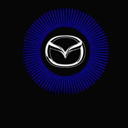 BIRNN Auto-Welkomstdeurlicht voor Mazda 6 8 Atez, Autodeurlogo Projectorverlichting Instapverlichting Instapverlichting Led-Projector Instapverlichting Waterdichte, B 4 pcs