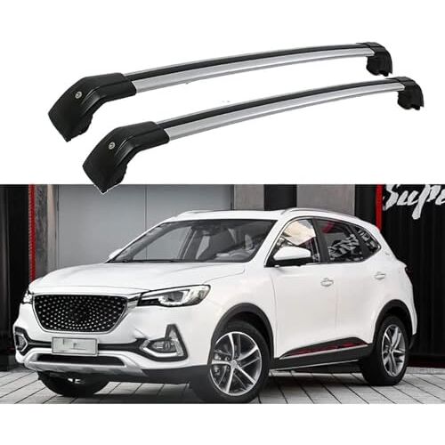 THOMIX 2 Stück Dakdragerdwarsdragers voor MG HS 5 Door SUV DEC 2019-2022, Aluminium Dakdragerdwarsdrager, Bagagedrager, Autorelingdrager Dakdrager, Auto Accessoires