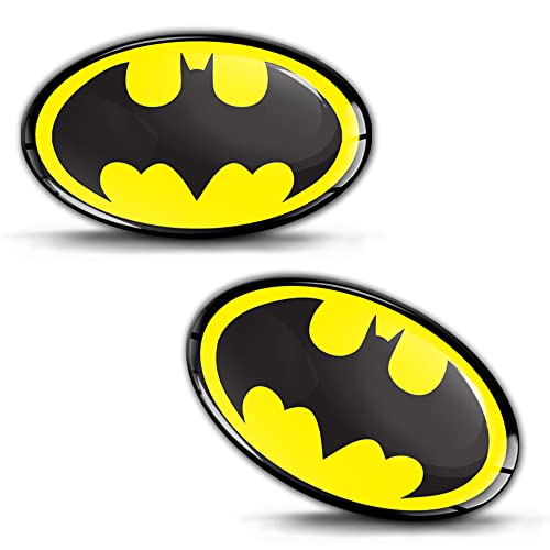 Biomar Labs ® 2 x sticker 3D gel siliconen stickers Batman autosticker KS 81