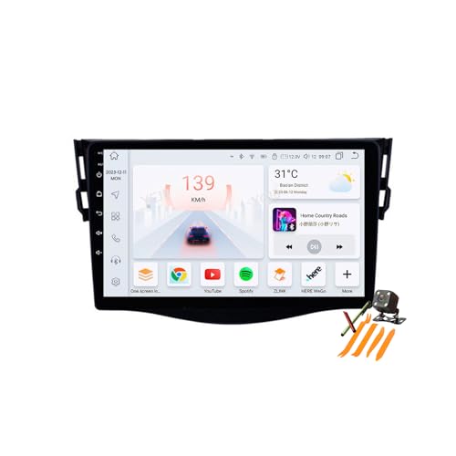 YLOXFW Auto Stereo Android 13.0 Radio Sat Nav voor RAV4 2007-2012 GPS Navi 10.1'' Cartablet Multimedia Video Player FM BT Ontvanger met Carplay 4G 5G WiFi DSP SWC,B,M6 Pro Plus 2