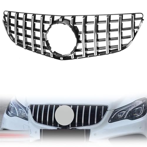 WSLZMM Front Grill Grille voor Benz E-Class W207 C207 COUPE 2014-2016, Auto Voorbumper Grills Vervanging Auto Voorkap Grill Radiator Grille Accessoires