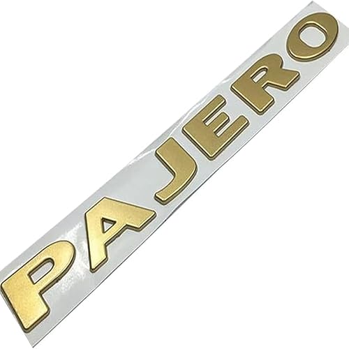 QVBGFF Auto-emblemen badge-logo, voor Mitsubishi Pajero Letter autostickers en emblemen embleem, auto decoratieve styling exterieuraccessoires,B