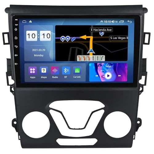 OmurgA GPS-Navigatie Android 12 Autoradio-Ontvanger Ontvanger Voor F-Ord Mondeo 2014-2019, 9 Inch Touchscreen Digitale Media-Ontvangers Met Carplay 4G AM SWC 5G Wifi M300S 8 core 3+32GB