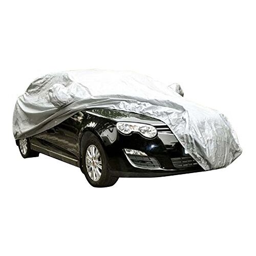 logei ® Autogarage volledige garage afdekking garage dekzeil autozeil waterdichte speciale cover voor achteruitkijkspiegel, 450 x 175 x 150 cm, zilver