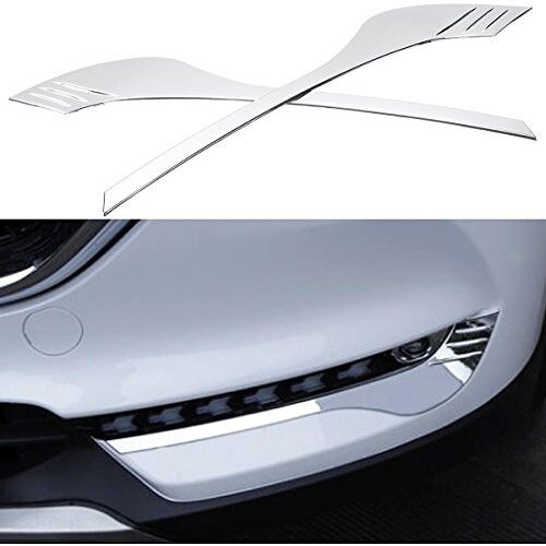 Alamor Silver Abs Car mistlampen afdekking trims voor Mazda Cx5 2017 2018 Foglight Cover Accessoires