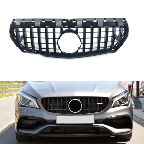 WSLZMM Front Grill Grille voor Benz CLA-Class W117 GT 2016-2019, Auto Voorbumper Grills Vervanging Auto Voorkap Grill Radiator Grille Accessoires,A