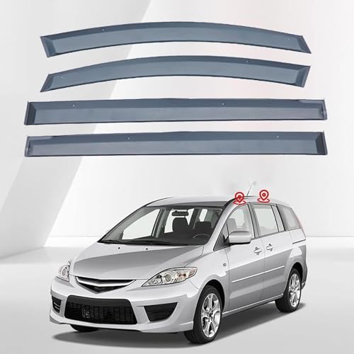 KAKIKA Winddeflectoren voor Mazda 5 CR 2005-2009, Wind Auto-accessoires Raamwinddeflectoren Set Zijvizieren Raamdeflectoren