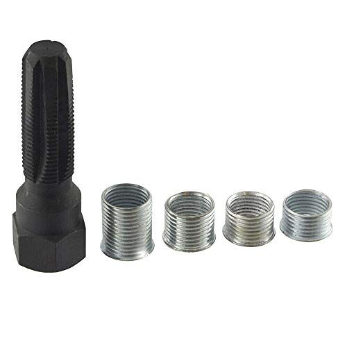 SENRISE Bougie Draad Reparatie Kit  14mm Bougie Tool Bougie Rethread Kit Reamer Tap Draad Reparatie voor Beschadigde Bougie (5ST)