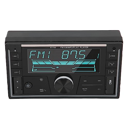 Cuifati Autoradio Bluetooth 5.1, Autoradiospeler Radio-ontvanger 2 Kanalen Subwoofer-uitgang 60 W X 4 4-kanaals Audio-uitgang, met USB Drive, AUX, FM, Kaartinvoer Afspelen