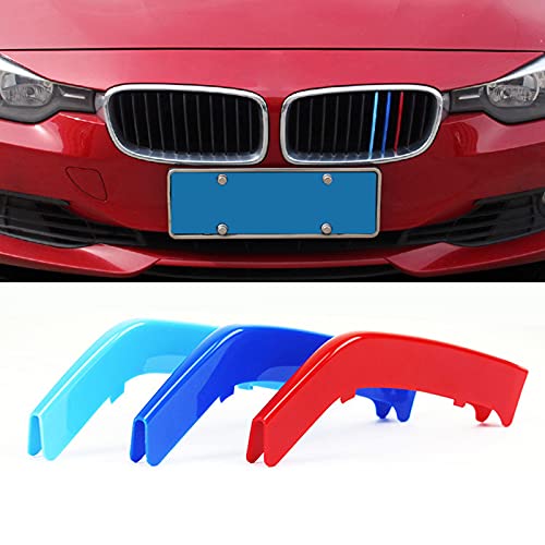 LHDQ 3 x Grille Clips voor Grille Insert Grille Sierstrips Auto Grille Accessoires 1 Serie 2021-2023 Blauw, Blauw, Rood