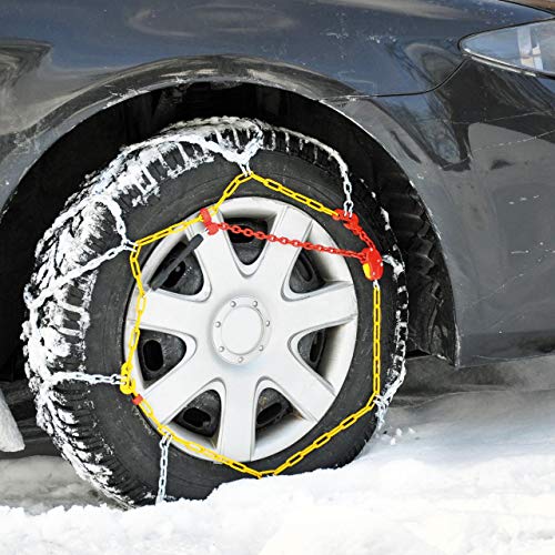 cartrend Sneeuwkettingen auto sneeuwketting met ÖNORM in kunststof koffer, set van 2 "Safety" maat 40