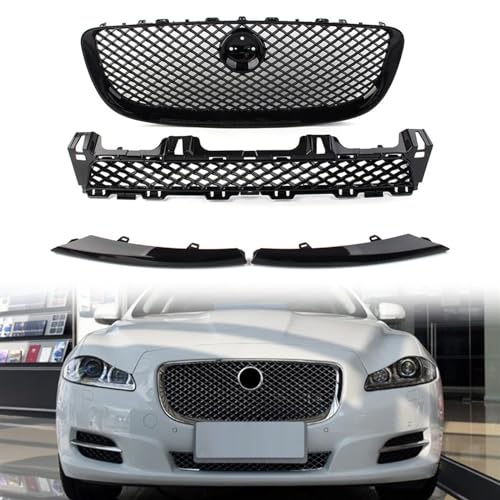 WSLZMM Front Grill Grille voor Jaguar XJ 2010-2015, Auto Voorbumper Grills Vervanging Auto Voorkap Grill Radiator Grille Accessoires