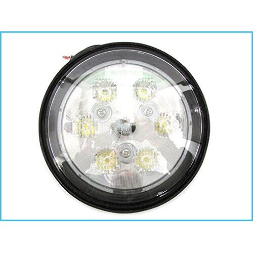 CARALL LED-koplampen, rond, LED-koplampen, 12 V, 24 V, 18 W, 6 x X3W, IP67 wit