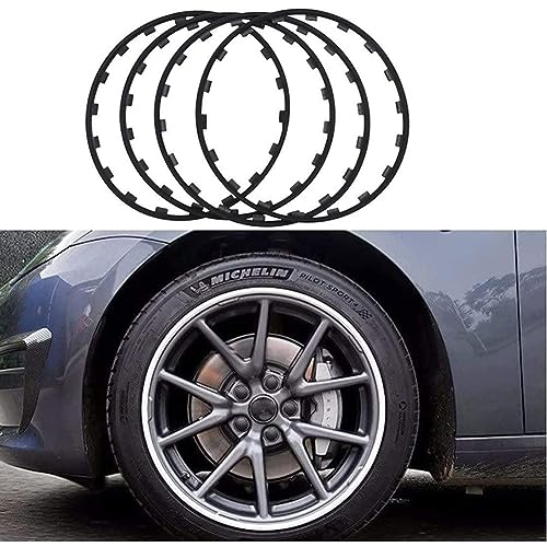 ZHEYANG Rim Protector Lichtmetalen Wielbeschermers (Zwart) Velgbeschermers Voor Velgen Autovelgbeschermers Voor Lichtmetalen Velgen 4st 0824(Color:04,Size:19 inches)