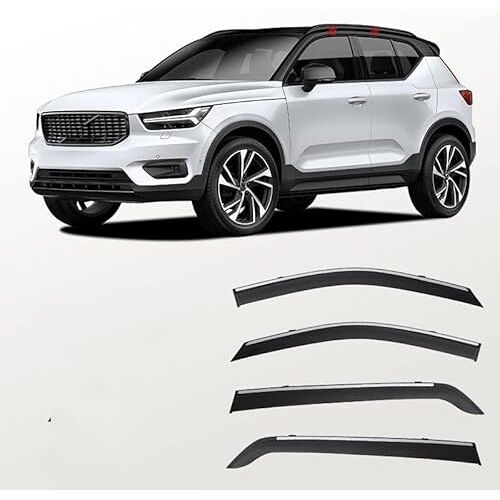 KAKIKA Winddeflectoren voor Volvo XC40 2020+, Wind Auto-accessoires Raamwinddeflectoren Set Zijvizieren Raamdeflectoren