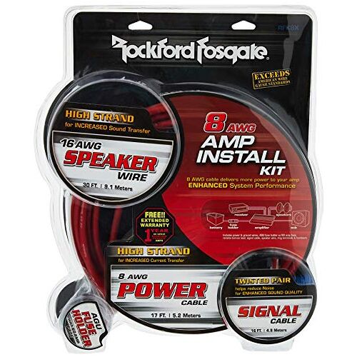 Rockford Fosgate Complete versterker installatiekit, RFK8X