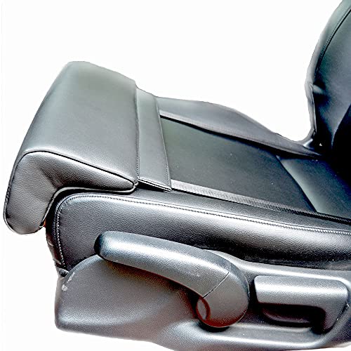 ZWJABYY Autostoelkussen, verlengde autostoel Beensteun Airbag beensteun gebruikt in auto's en treinen Langeafstandsritten,Black