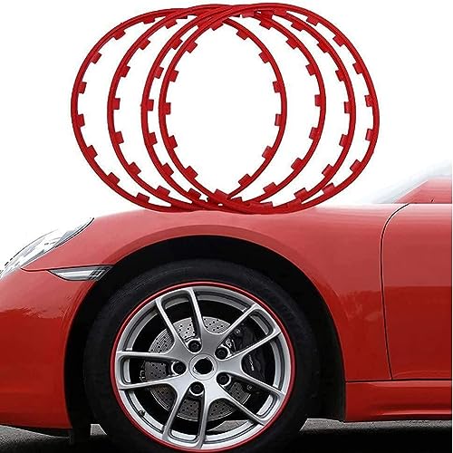 ZHEYANG Rim Protector Lichtmetalen Wielbeschermers (Zwart) Velgbeschermers Voor Velgen Autovelgbeschermers Voor Lichtmetalen Velgen 4st 0824(Color:02,Size:18 inches)