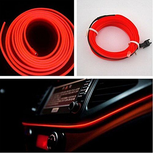 Hallenwerk Rood/RED 1 meter AMBIENTEVERLICHTING 12V Inverter/Adapter Licht Strip Band Verlichting Binnenverlichting