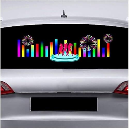 ININOSNP Auto Muziek Ritme Licht LED Licht Auto Ritme Lamp, Auto Interieur Muziek Sfeer Lamp, 90x25cm (Size : 90x25cm) (Color : Style 2, Size : 90x25cm)