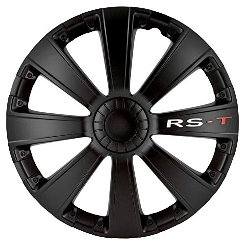 AUTO-STYLE AutoStyle RST zwarte wieldop Rs-T zwart set van 4