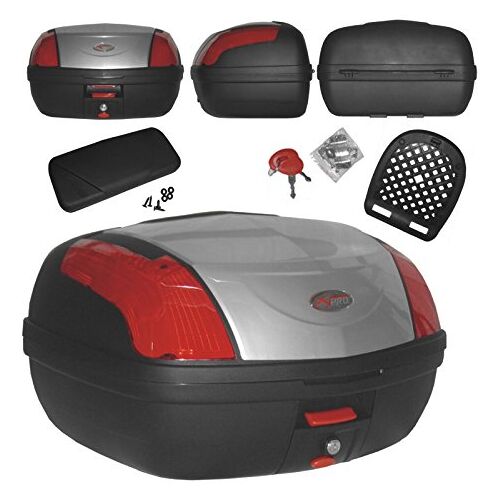 A-Pro Top Case Motorfiets met rugleuning Top Box Koffer Motorfiets Scooter Quad