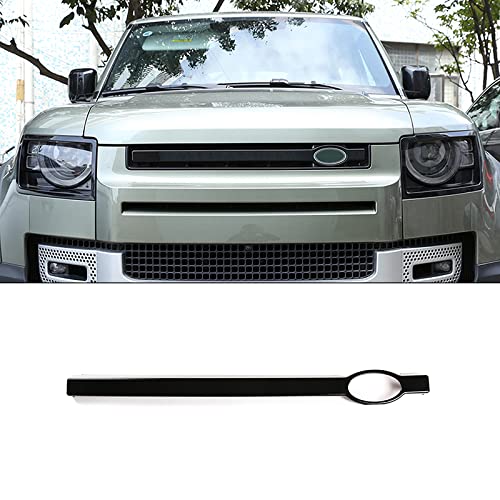 通用 Auto Styling ABS Front Grill Bar Decoratie Cover Trim voor Land Rover Defender 2020-2021 (Glanzend Zwart)