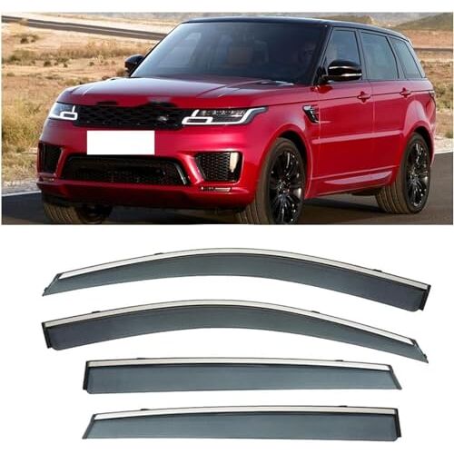 LIAOAL 4st WCar WCindow Wind Deflector, voor Range Rover Sport 2014-2018 Auto zijdeur Stick-On Deflector Rain Deflector, Premium winddeflectoren.