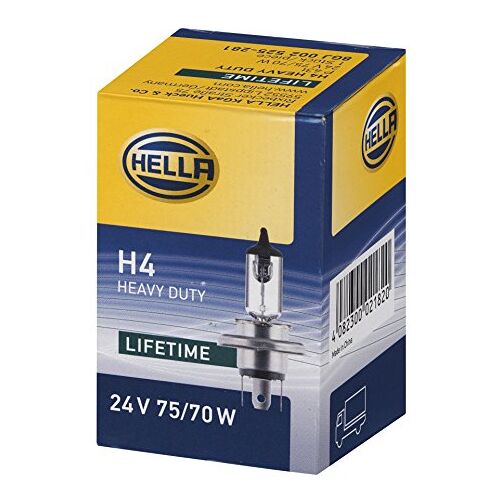 Hella 8GJ 002 525-281 Gloeilamp H4 24V 75/70W Type grondplaat: P43t-38