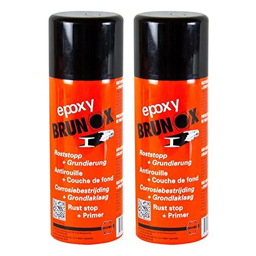 Brunox 2 x epoxy roestomvormer roestbescherming roeststop primer 400 ml