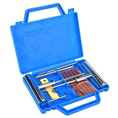 Wincal Bandenreparatieset -13-delige bandenreparatieset Hoge kwaliteit materiaalreparatieset Auto- en motorfietsbandreparatieset met doos