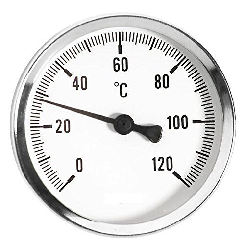PLUMBING4HOME Thermowater-olietemperatuur-indicator, 63 mm, 0-120 graden Celsius, 1/2 inch