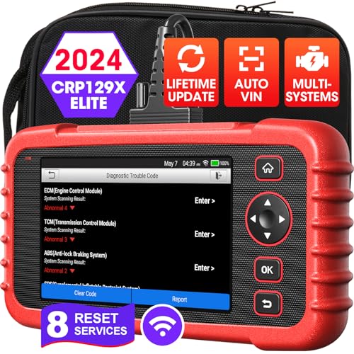 LAUNCH Lanceer CRP129X OBD2 DIAGNOSTIEK AUTO TRANSMISSIE ABS SRS ZWART RED