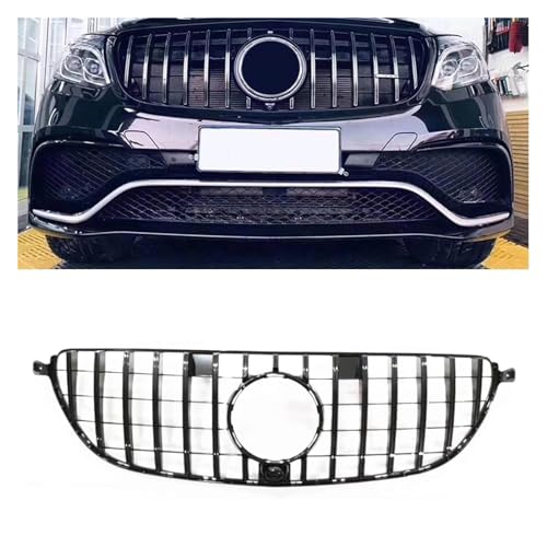 WSLZMM Front Grill Grille voor Benz W166 GLE63 AMG 2016-2019, Auto Voorbumper Grills Vervanging Auto Voorkap Grill Radiator Grille Accessoires