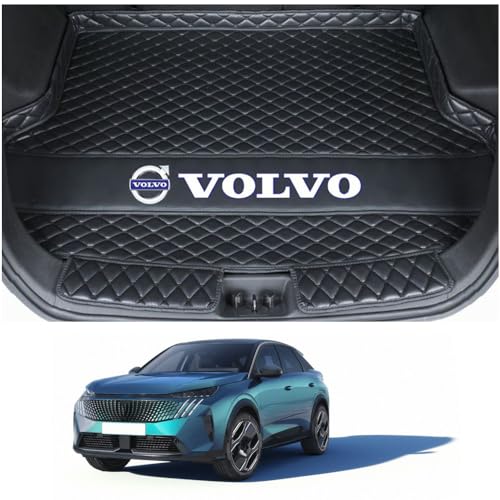 ARZARF Kofferbakmatten, voor Volvo S60 2014-2019 Kofferbakmatten Lederen Kofferbakmat Antikras Kofferbakmat Auto-accessoires,A