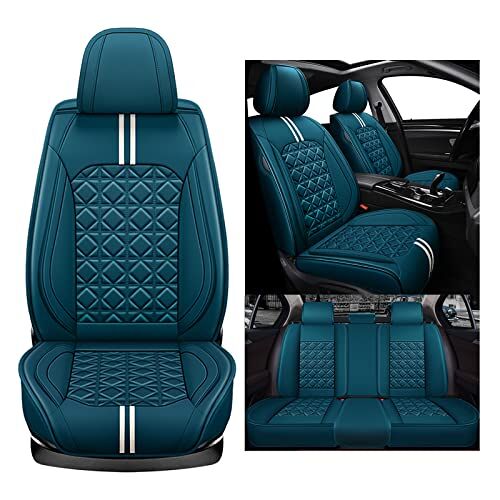 YALLIT Autostoelhoezen voor de auto, universele set voor Audi A4 B9/A4 B9 Allroad Avant/A5 B8 8T Cabriolet Sportback/A5 B9 Cabriolet Sportback autoaccessoires, groen